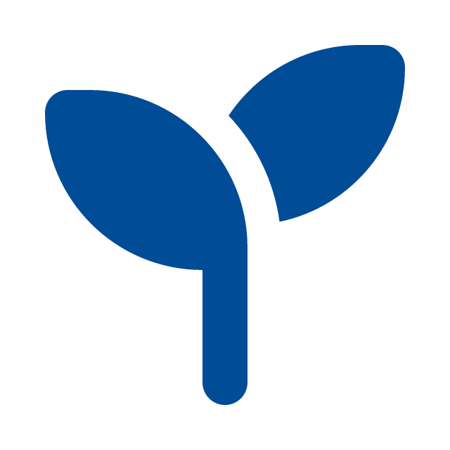 small blue flower icon