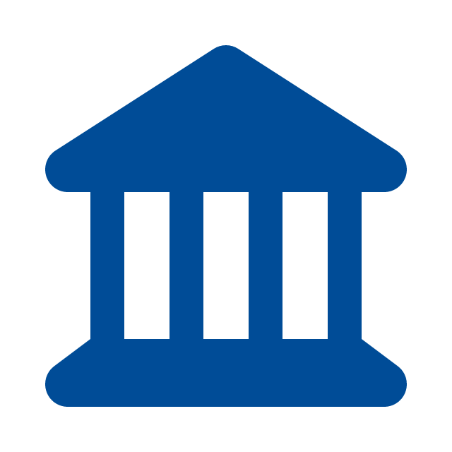 blue capitol building icon