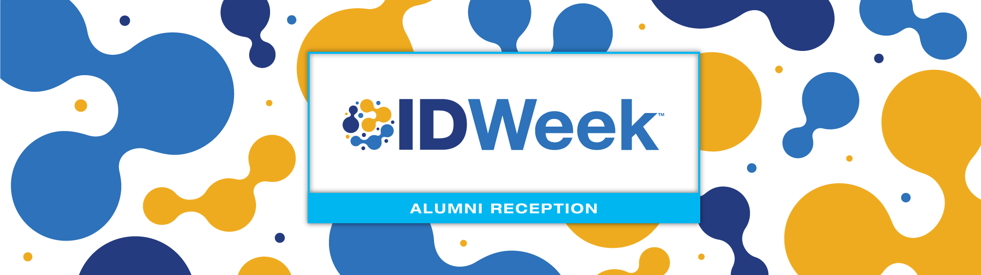 Illustration with the ID Week Conference logo and the words Alumni Reception.