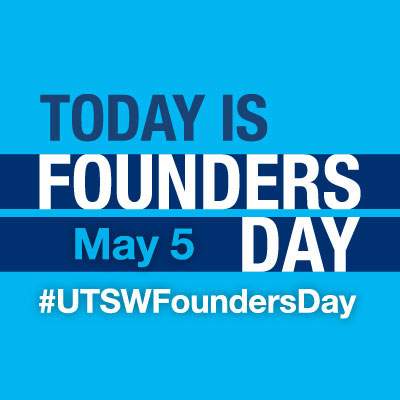 Image with the Founders Day logo and the words Today is