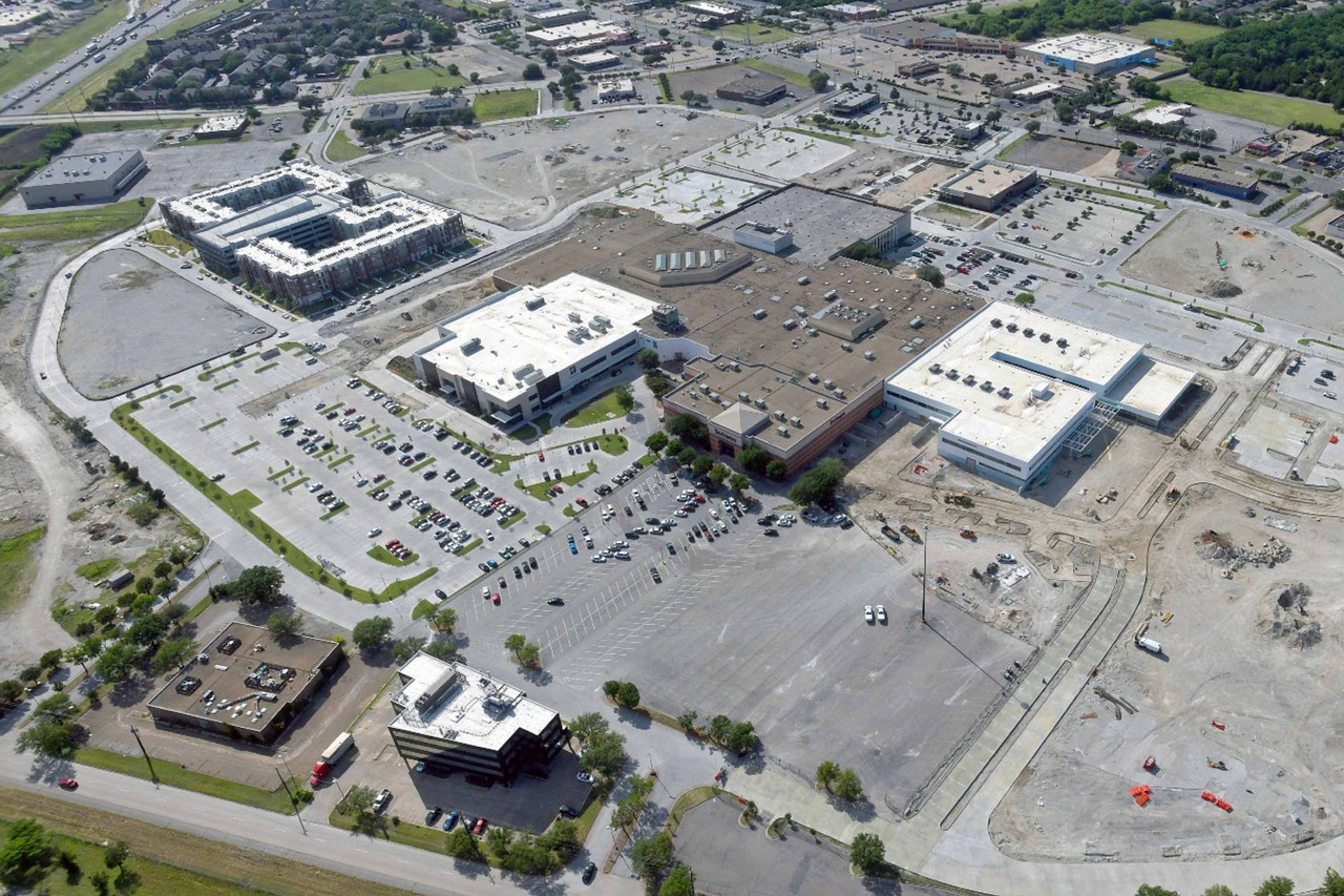 Aerial view of UT Southwestern Medical Center at RedBird