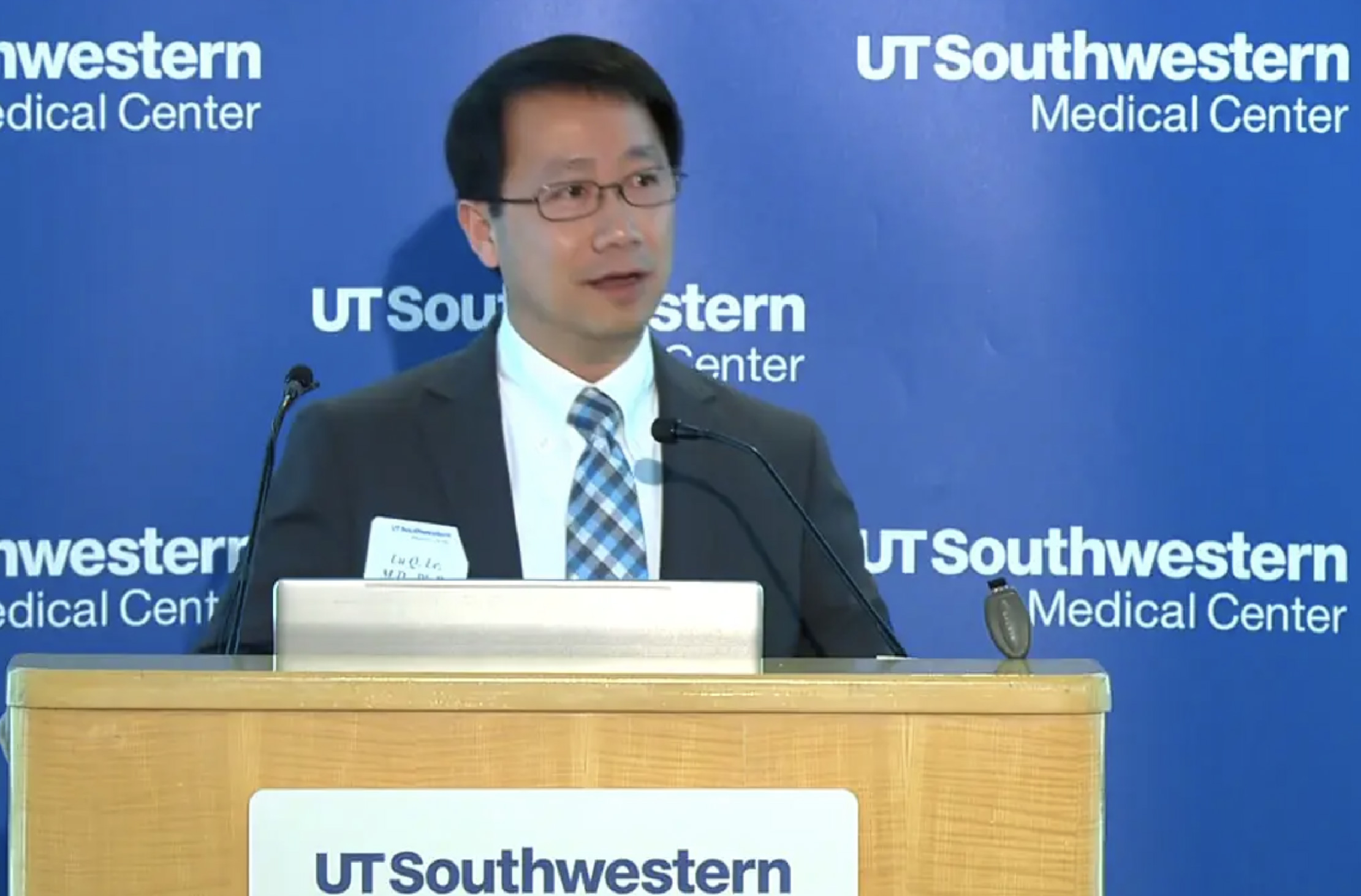 Lu Q. Le, M.D., Ph.D., speaking