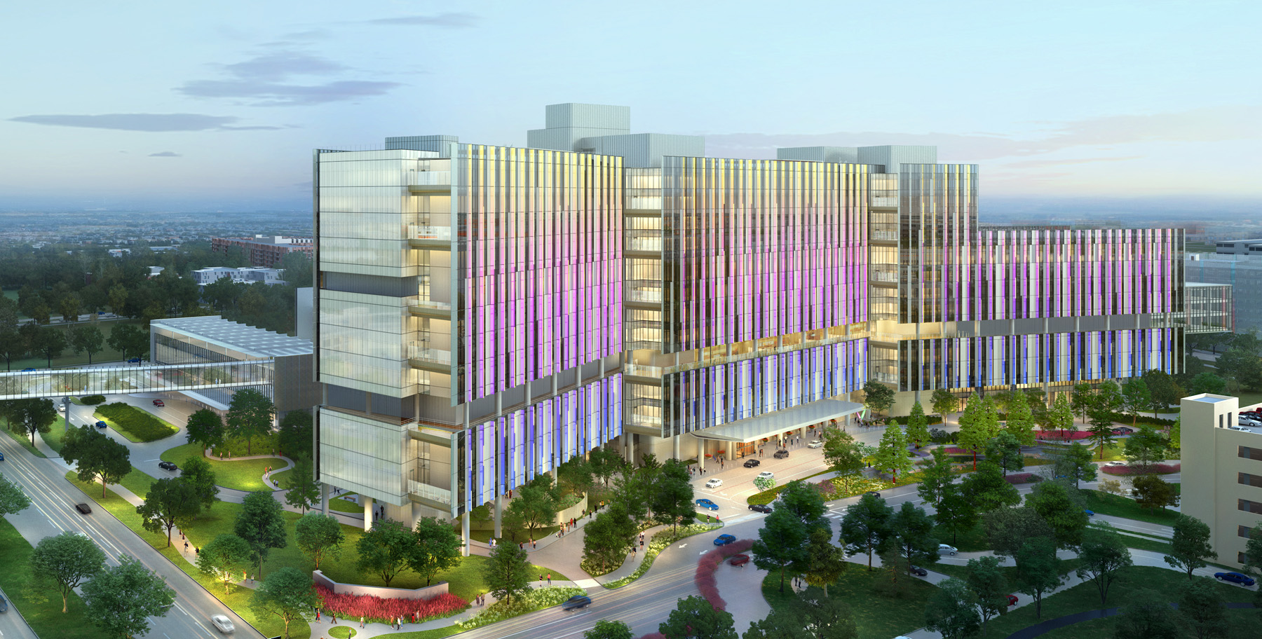 rendering of the new pediatric campus